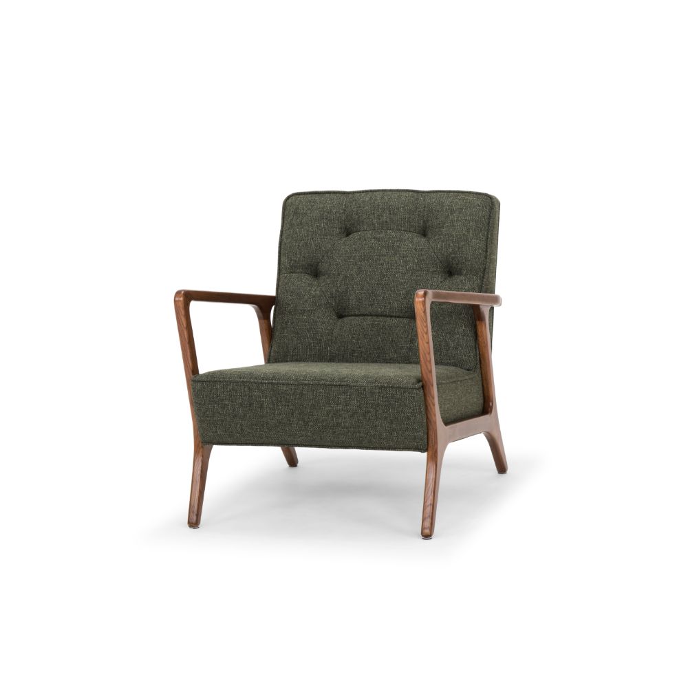 Nuevo HGSC281 ELOISE OCCASIONAL CHAIR in HUNTER GREEN TWEED